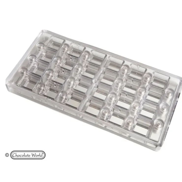 CHOCOLATE WORLD Moule Chocolat Aimanté Carré 2,4 cm (x24)