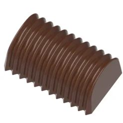 Online CHOCOLATE WORLD Moule Chocolat Bûche Plissée 35,5 mm (x24)
