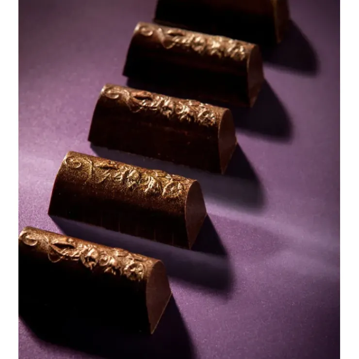 New CHOCOLATE WORLD Moule Chocolat Bûchette Fleurie (x21)