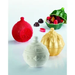 Best PAVONI Moule Chocolat Boules de Noël Ø 10 x H 12 cm (x3)