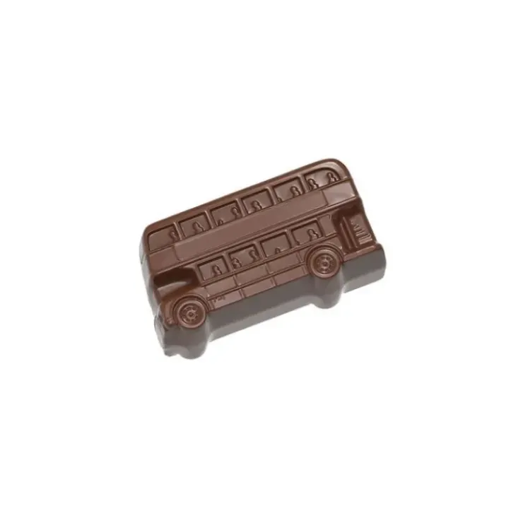 New CHOCOLATE WORLD Moule Chocolat Bus Londonien British Collection 39 mm (x24)