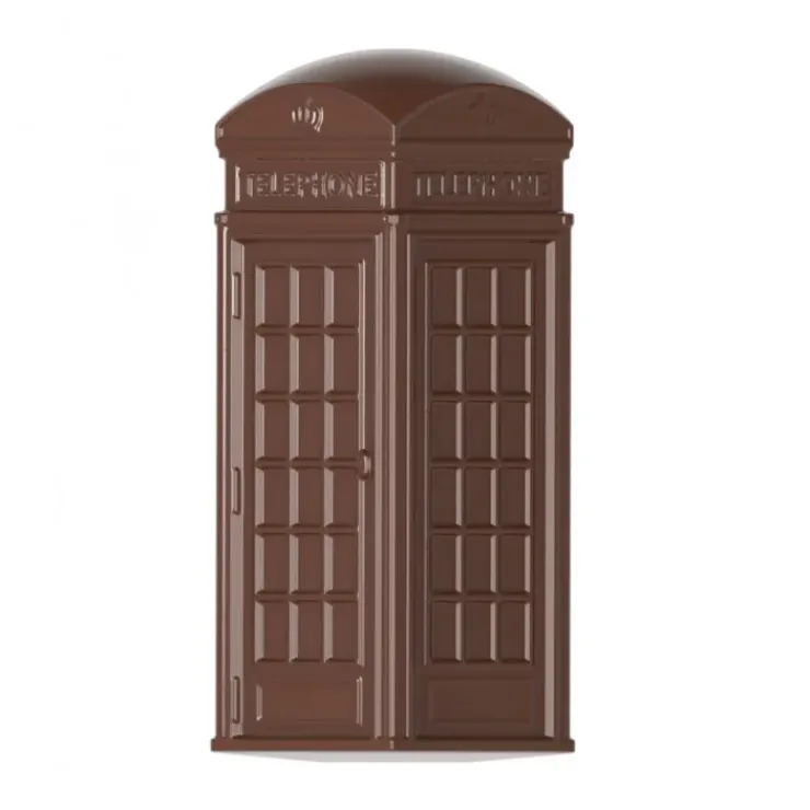 Hot CHOCOLATE WORLD Moule Chocolat Cabine Téléphonique British Collection 44 mm (x24)