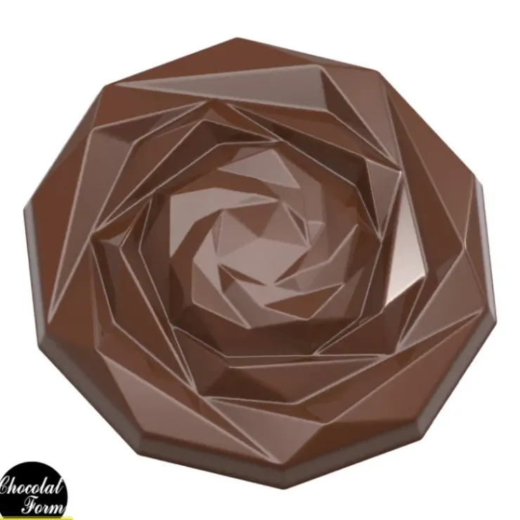 Chocolat Form Moule Chocolat Caraque Rose 4,5 cm (x10)