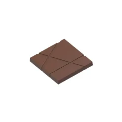 Online Chocolat Form Moule Chocolat Carré avec Rayures 7,5 cm (x3)