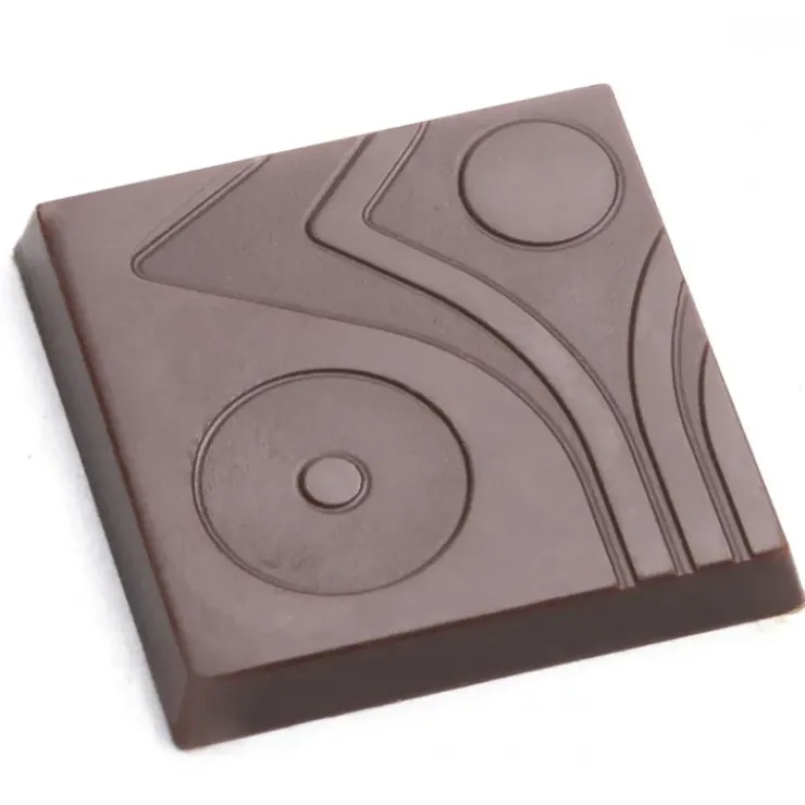 POP CHOCOLAT Moule Chocolat Carré Design (x18)