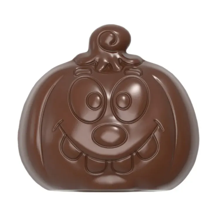 Best CHOCOLATE WORLD Moule Chocolat Citrouille Halloween 5,6 x 5,2 cm (x8)