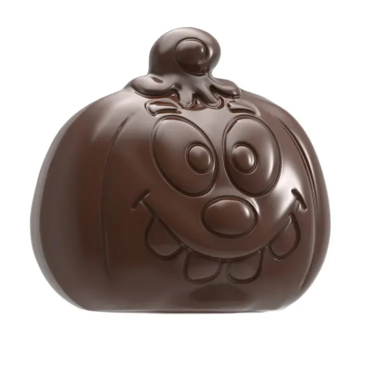 Best CHOCOLATE WORLD Moule Chocolat Citrouille Halloween 5,6 x 5,2 cm (x8)