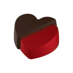 POP CHOCOLAT Moule Chocolat Coeur Fendu 35 mm (x24)