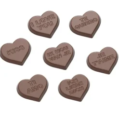 Best CHOCOLATE WORLD Moule Chocolat Coeur Je t'aime 30 mm (x21)