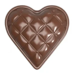 Best CHOCOLATE WORLD Moule Chocolat Coeur Matelassé 33 mm (x18)