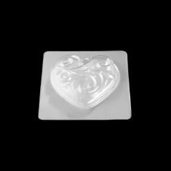 Online PAVONI Moule Chocolat Cœur Baroque 15 cm x H 6,5 cm (x2)