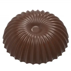 CHOCOLATE WORLD Moule Chocolat Demi Sphère Plissée Evasée 46,5 mm (x10)