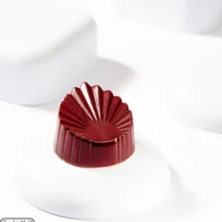 Best CHOCOLATE WORLD Moule Chocolat Feuille Plissée 33,5mm (x21)