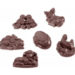 CHOCOLATE WORLD Moule Chocolat Friture de Pâques 4,5 cm (x18)