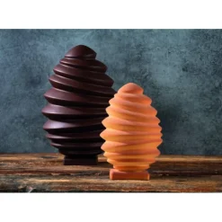 New PAVONI Moule Chocolat Oeuf Pagoda 13,7 x 13,7 cm x H 21,2 cm (x2)