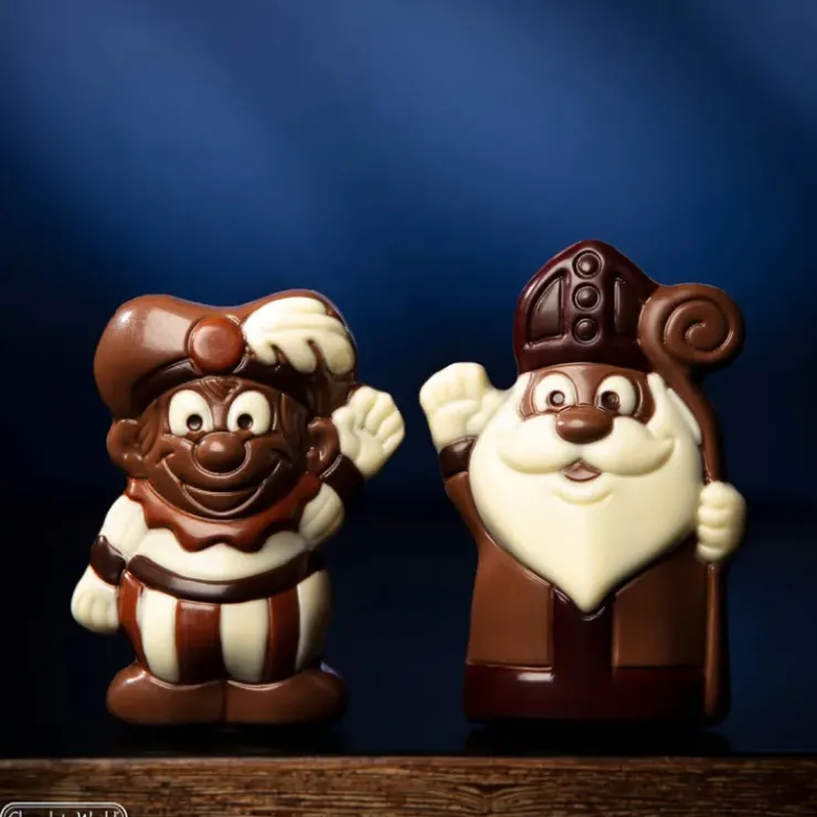 New CHOCOLATE WORLD Moule Chocolat Saint Nicolas 87,5mm (x4)
