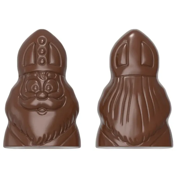 Best CHOCOLATE WORLD Moule Chocolat Saint Nicolas 9,1 x 5,9 cm (x4)