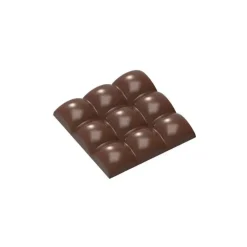 Outlet CHOCOLATE WORLD Moule Chocolat Tablette 9 Carrés Bombés 79,5 mm (x3)
