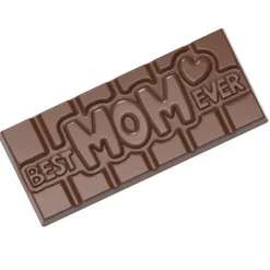 New CHOCOLATE WORLD Moule Chocolat Tablette Best Mom Ever (x4)