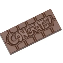 Outlet CHOCOLATE WORLD Moule Chocolat Tablette Congrats (x4)
