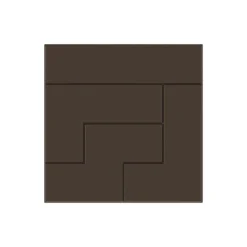Hot POP CHOCOLAT Moule Chocolat Tablette Carrée Tetris (x6)