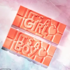 Sale CHOCOLATE WORLD Moule Chocolat Tablette Gender Reveal (x4)