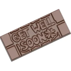 CHOCOLATE WORLD Moule Chocolat Tablette Get Well Soon (x4)