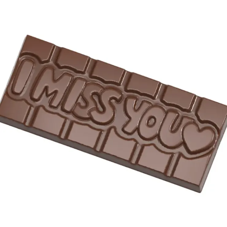 Discount CHOCOLATE WORLD Moule Chocolat Tablette I Miss You (x4)