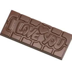 CHOCOLATE WORLD Moule Chocolat Tablette I love You (x4)