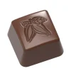 New CHOCOLATE WORLD Moule Chocolat Timbre Cacao Carré 26 mm (x24)