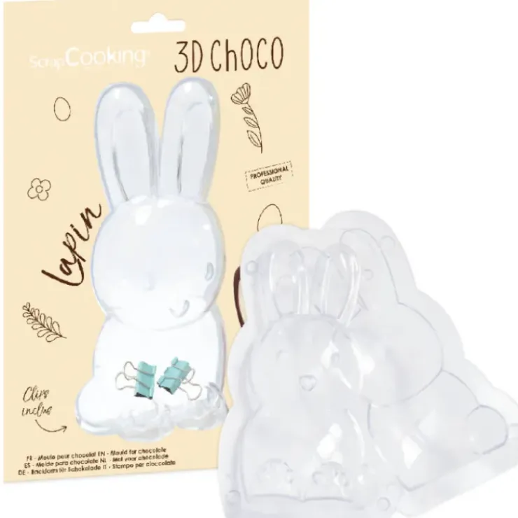 SCRAPCOOKING Moule 3D Chocolat Lapin