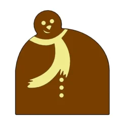 MALLARD FERRIERE Moule Embout de bûche Bonhomme de Neige 94 x 85 mm Mallard Ferrière