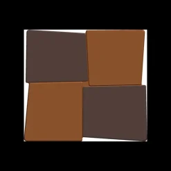 Discount CUISINEADDICT Moule Embout de Bûche Carré 9005 Damier 8,8 x 8 cm (x6)