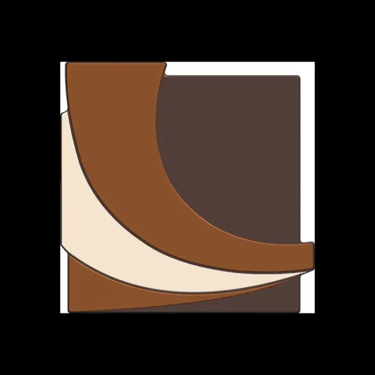 Hot CUISINEADDICT Moule Embout de Bûche Carré 9007 Design 8,3 x 8,2 cm (x6)