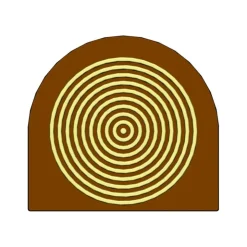 Best MALLARD FERRIERE Moule Embout de bûche Cercles 78 x 85 mm Mallard Ferrière