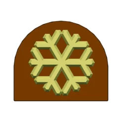 New MALLARD FERRIERE Moule Embout de bûche Flocon 80 x 68 mm Mallard Ferrière