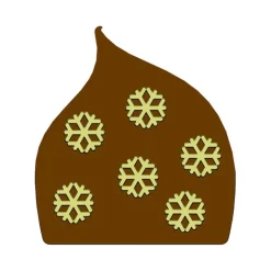 Clearance MALLARD FERRIERE Moule Embout de bûche Flocons de Neige 80 x 87 mm Mallard Ferrière