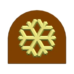 Hot MALLARD FERRIERE Moule Embout de bûche Flocon 78 x 85 mm Mallard Ferrière