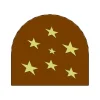 Discount MALLARD FERRIERE Moule Embout de bûche Petites Etoiles 78 x 85 mm Mallard Ferrière