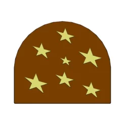Hot MALLARD FERRIERE Moule Embout de bûche Petites Etoiles 80 x 68 mm Mallard Ferrière
