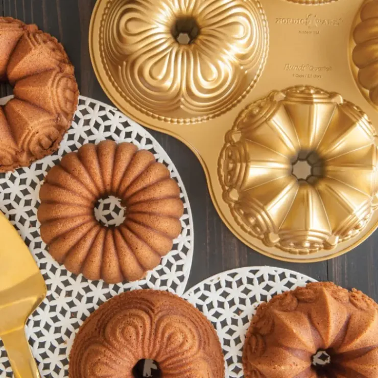 Discount NORDIC WARE Moule Mini Bundt Assortis (x4) Gold