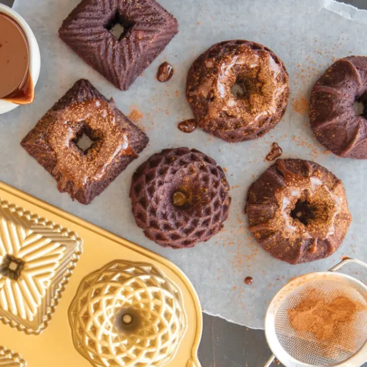 Sale NORDIC WARE Moule Mini Bundt Geo (x6) Gold