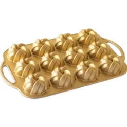 Clearance NORDIC WARE Moule Mini Bundt Torsadés (x12) Gold