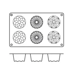 New SILIKOMART Moule mini kougloffs assortis professionnel en silicone