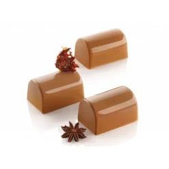 New SILIKOMART Moule Silicone 8 Bûchettes 7,5 cm x 5 cm Professional