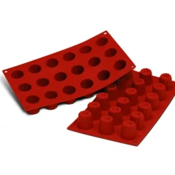 New SILIKOMART Moule Silicone 18 Cannelés 3,5 cm x H 3,5 cm