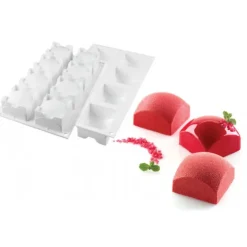 Best SILIKOMART Moule Silicone 8 Carré Sphère 110ml Professional