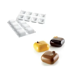 Outlet SILIKOMART Moule Silicone 8 Carrés Bombés 6,1 x 6,1 cm 100ml Professional