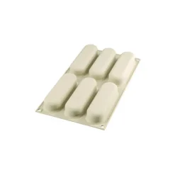 Clearance SILIKOMART 3D DESIGN Moule Silicone 6 Éclairs Chicss 13 x 3,8 cm