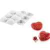 Clearance SILIKOMART Moule Silicone 6 Coeurs Lovely 8,2 x 7,7 cm x H 3,1 cm Professional